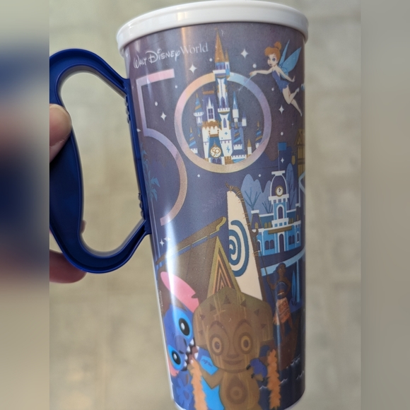 Walt Disney world 50th refillable resort travel mugs set of 3 - Picture 6 of 11